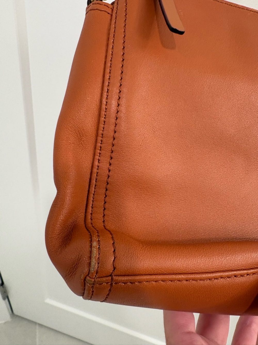 Lo & Sons Pearl Crossbody in Sienne Brown Napa Leather - Picture 9 of 16